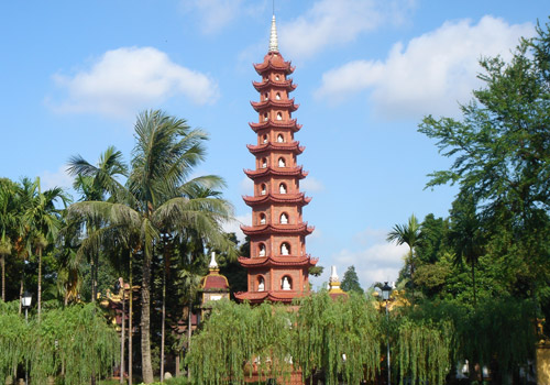Tran Quoc pagoda - West Lake Hanoi, Vietnam