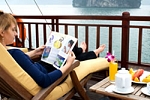 Relax Sun deck on Valentine Cruise Halong Bay, Vietnam