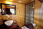 Bathroom facilities on Aphrodite Cruises Halong bay, Vietnam