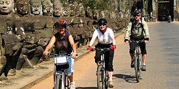 Cycling to Angkor Wat